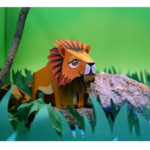 Box Set 2: Set of 6 DIY Mini Endangered Animals Paper Craft Kits