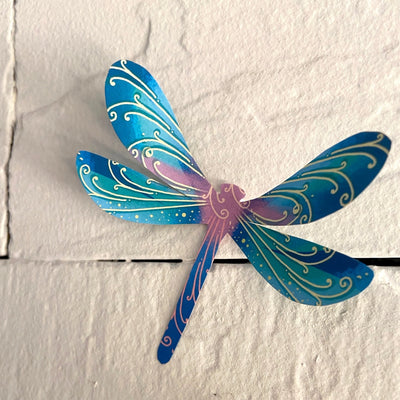 Paper Dragonflies for Wall Decoration: Set of 24