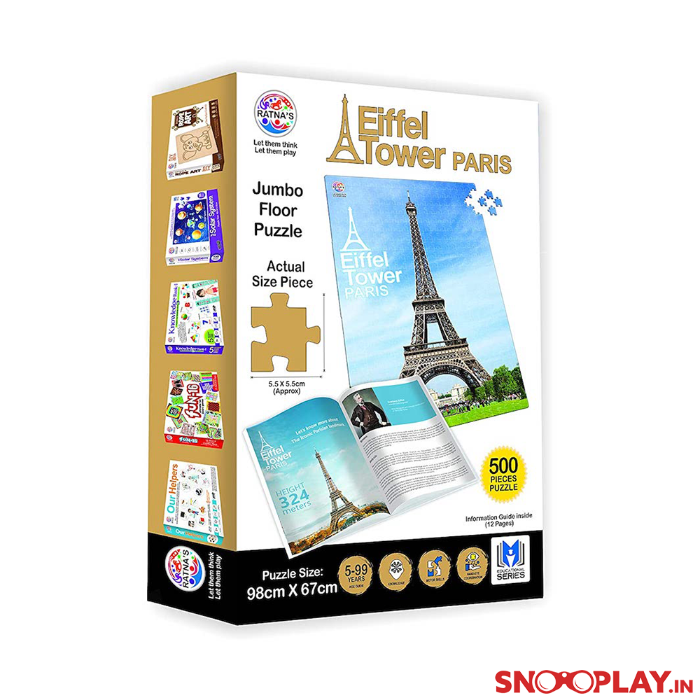 Jumbo Floor Jigsaw Puzzle - London Bridge, Eiffel Tower, Statue of Liberty