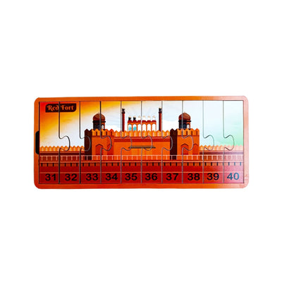 1-50 Numbers Monuments Jigsaw Strip Puzzle
