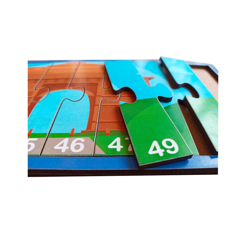 1-20 Numbers Monuments Jigsaw Strip Puzzle