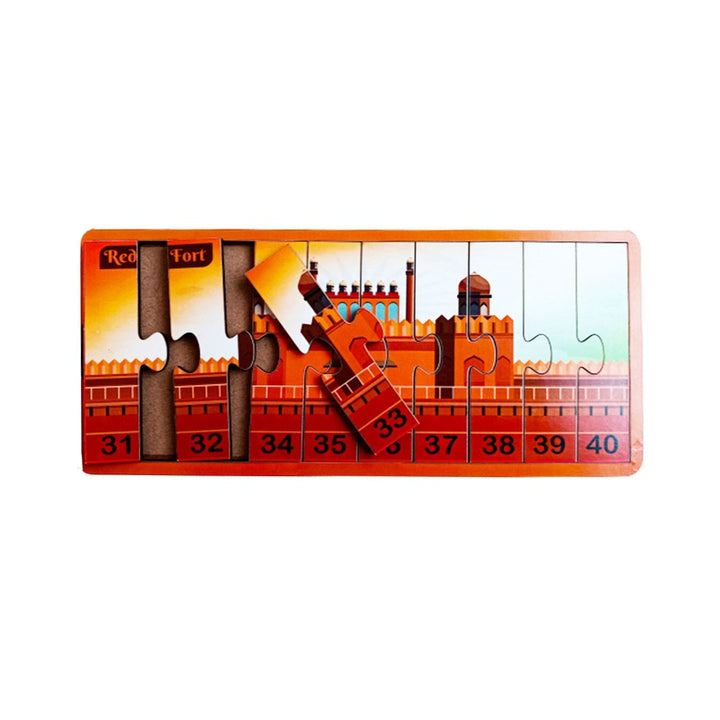 1-50 Numbers Monuments Jigsaw Strip Puzzle