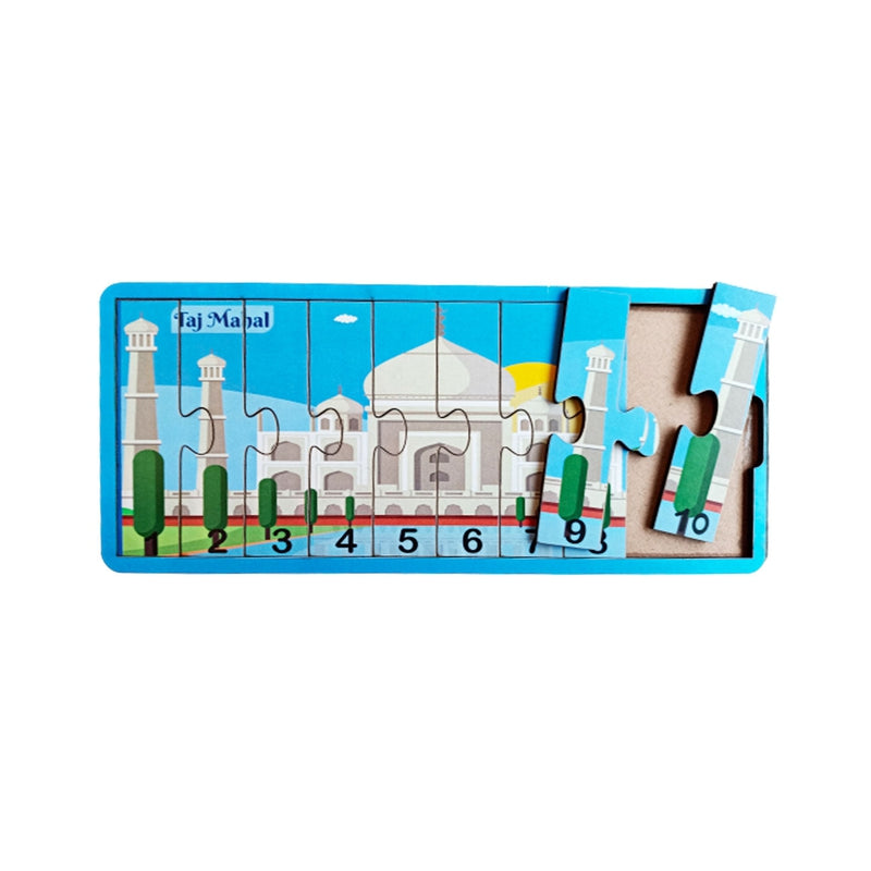 1-50 Numbers Monuments Jigsaw Strip Puzzle