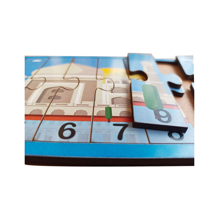 1-50 Numbers Monuments Jigsaw Strip Puzzle