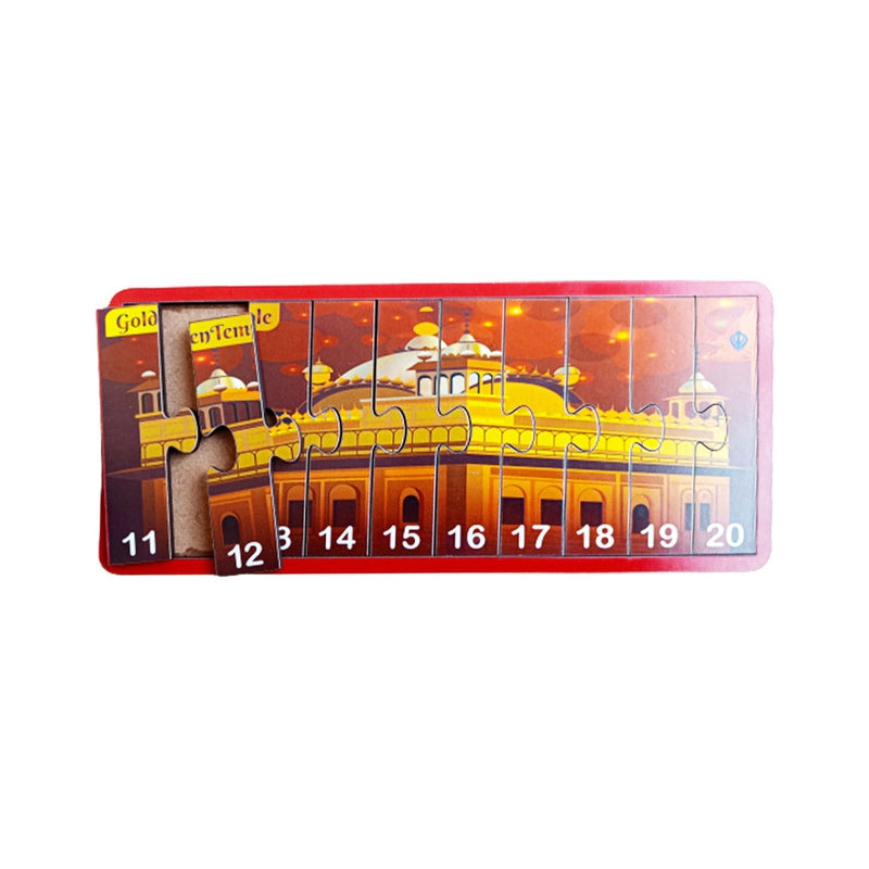 1-50 Numbers Monuments Jigsaw Strip Puzzle