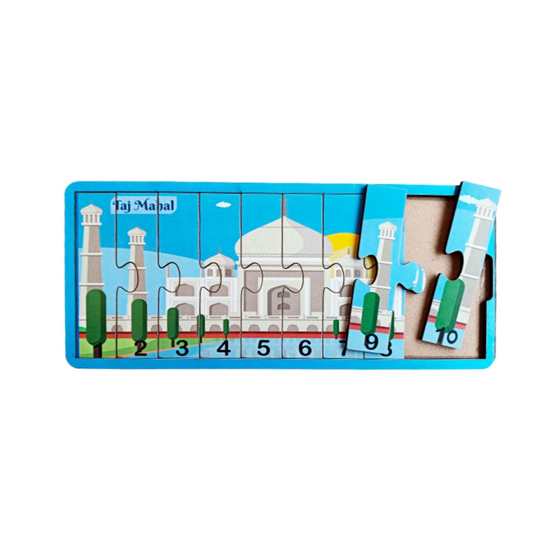 1-20 Numbers Monuments Jigsaw Strip Puzzle