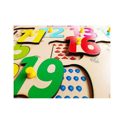 Numbers 11-20 Peg Board Puzzle with counting inside tray (copy)