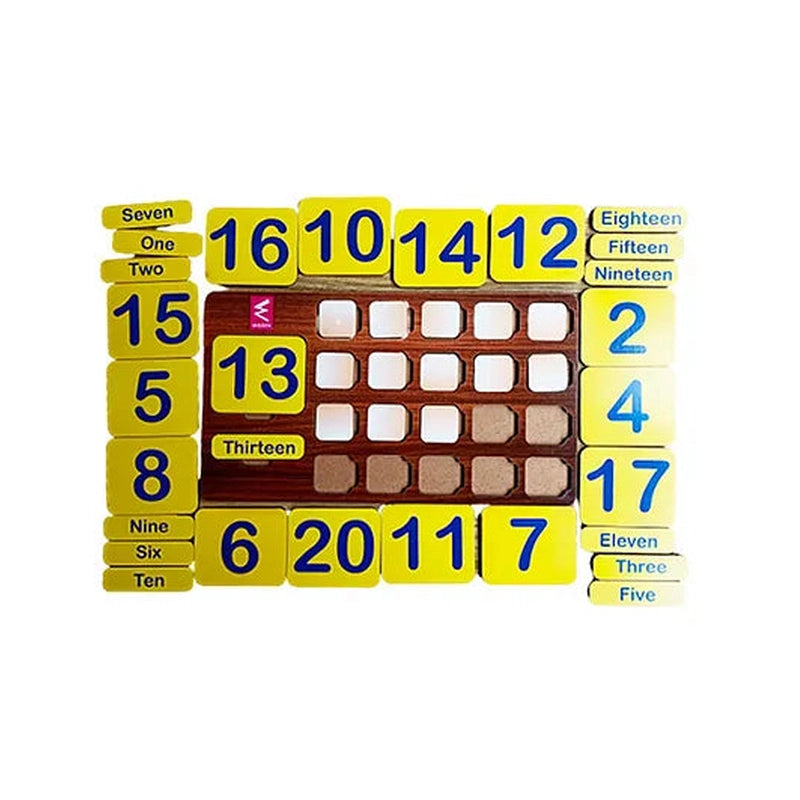 Number Counting Puzzle Game from 1-20