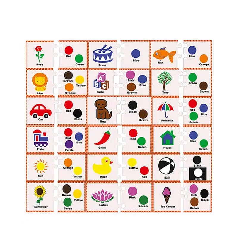 Colour Matching Puzzle- Easy Level (24 Pieces)