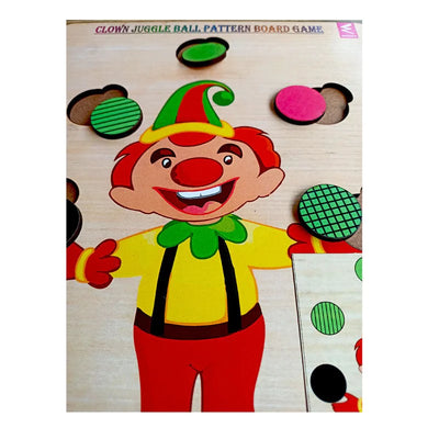 Clown Juggle Ball Pattern Board Game