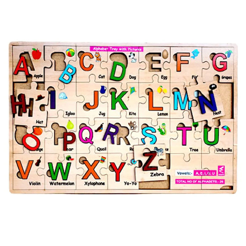 Wooden Alphabet Matching Puzzle Board Game