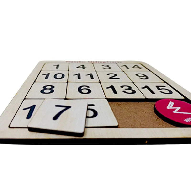 Numbers 1-15 Sliding Puzzle Game