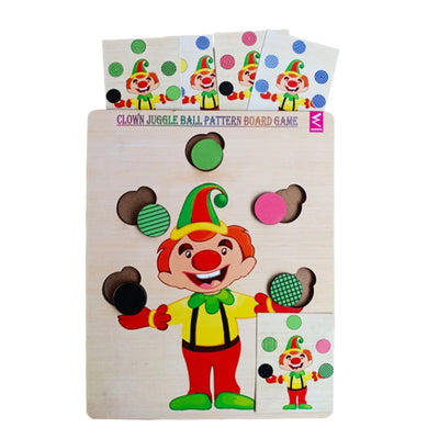 Clown Juggle Ball Pattern Board Game