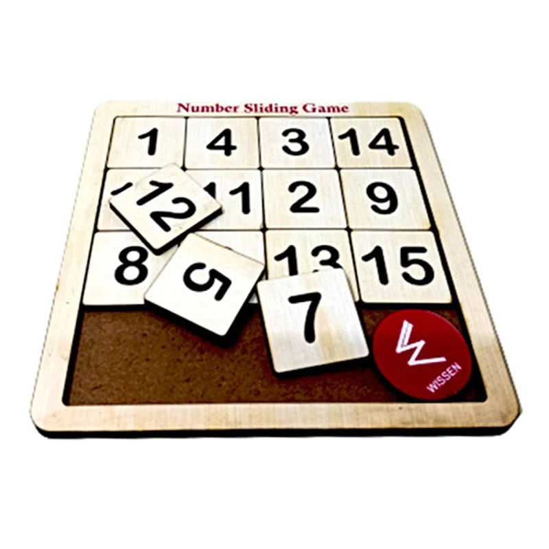 Numbers 1-15 Sliding Puzzle Game