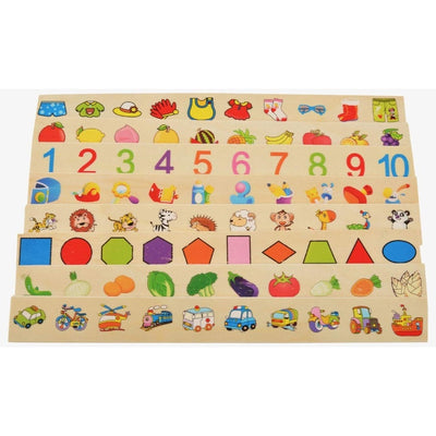 Knowledge Classification Box (Numbers, Shapes, Vehicles, Vegetables, Animals and Fruits)