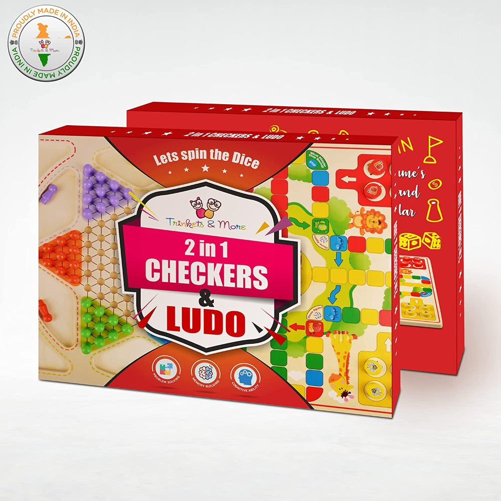 Chinese Checker Board & Ludo 2 in 1