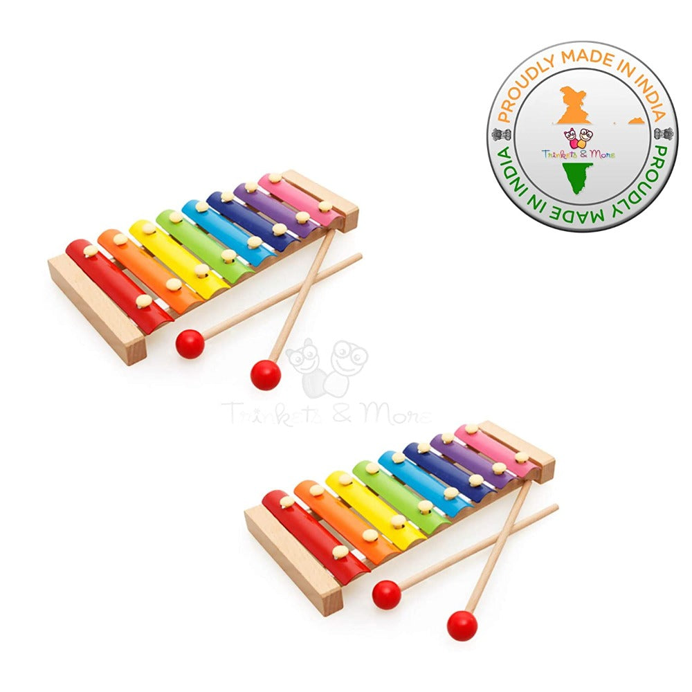 Xylophone for Kids (Big Size) Wooden Musical Instruments Toy (Pack of 2)