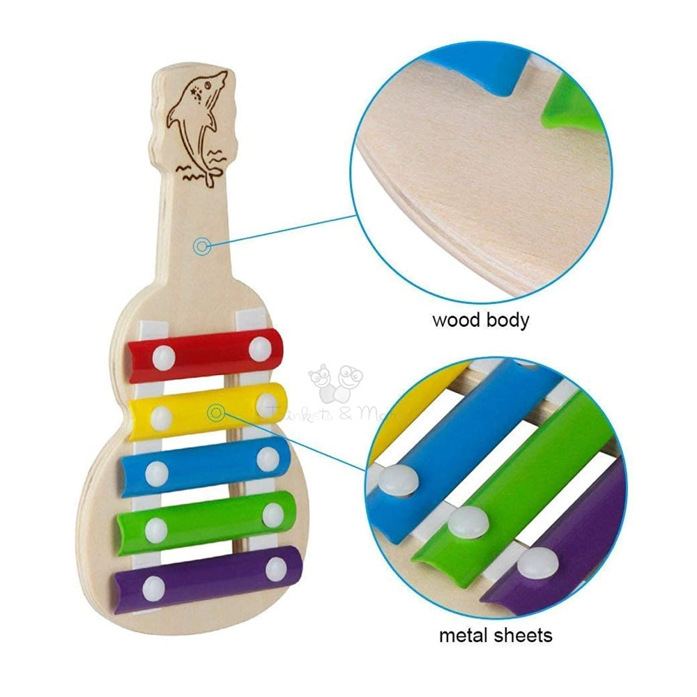 Xylophone Wooden Guitar (Pack of 2)