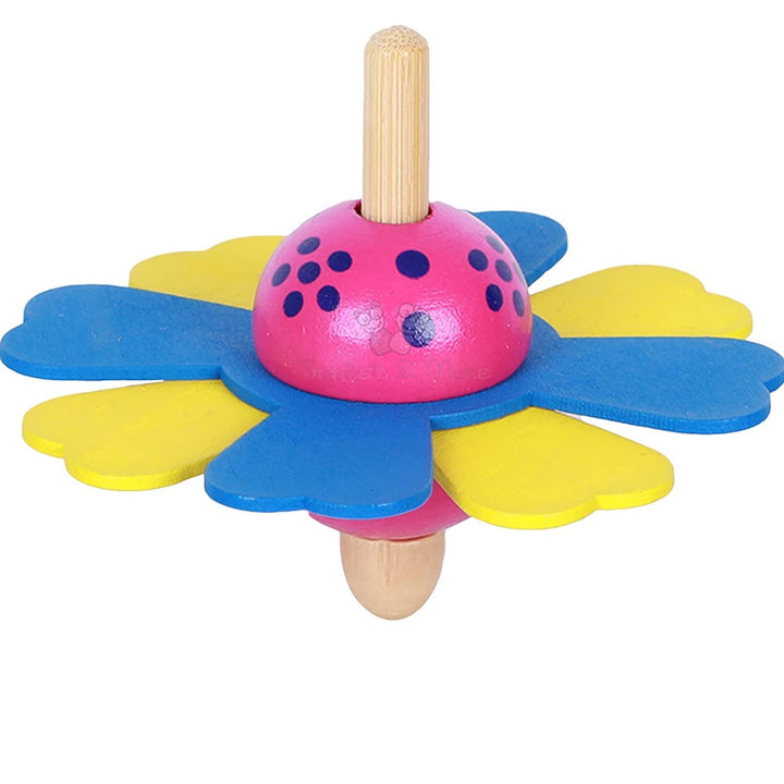 Spinning Tops (Flower Theme Pack of 3) for Kids