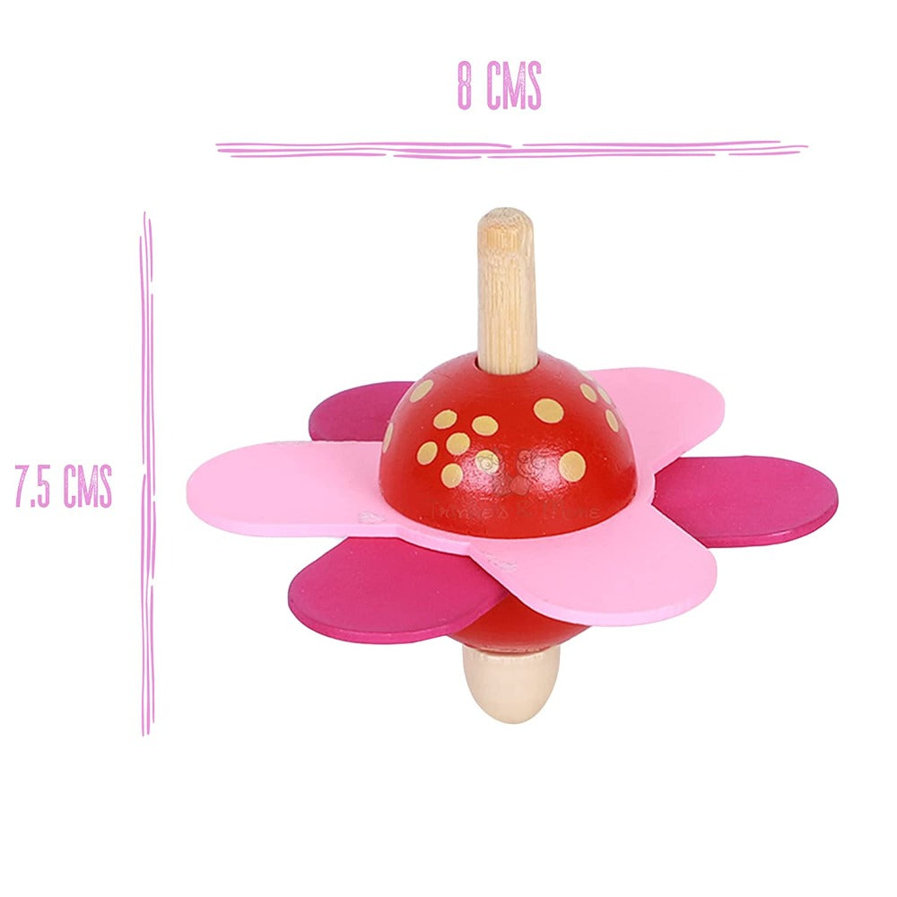 Spinning Tops (Flower Theme Pack of 3) for Kids