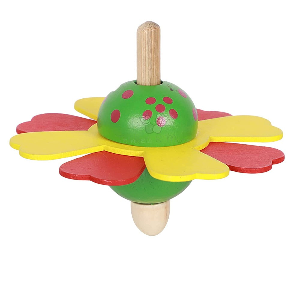 Spinning Tops (Flower Theme Pack of 3) for Kids