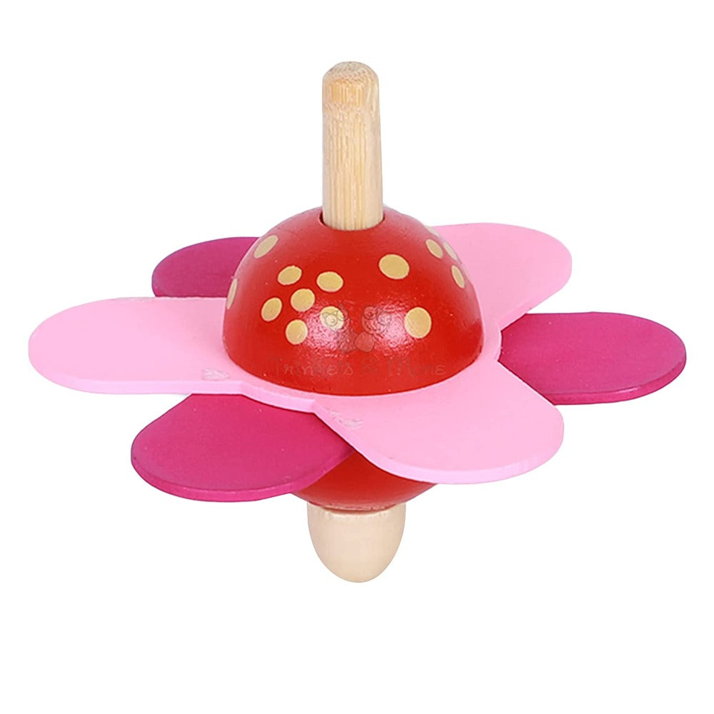 Spinning Tops (Flower Theme Pack of 3) for Kids