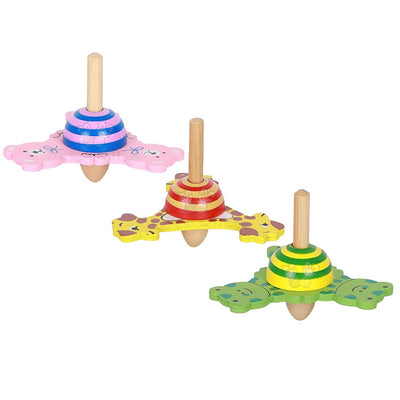 Spinning Tops (Animal Theme Pack of 3) for Kids