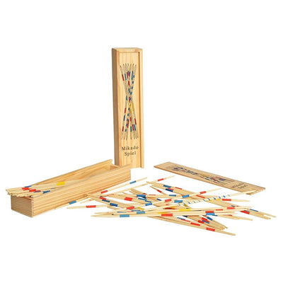 Mikado Wooden 31 Pick-Up Sticks Game for Adults and Kids (Pack of 1)
