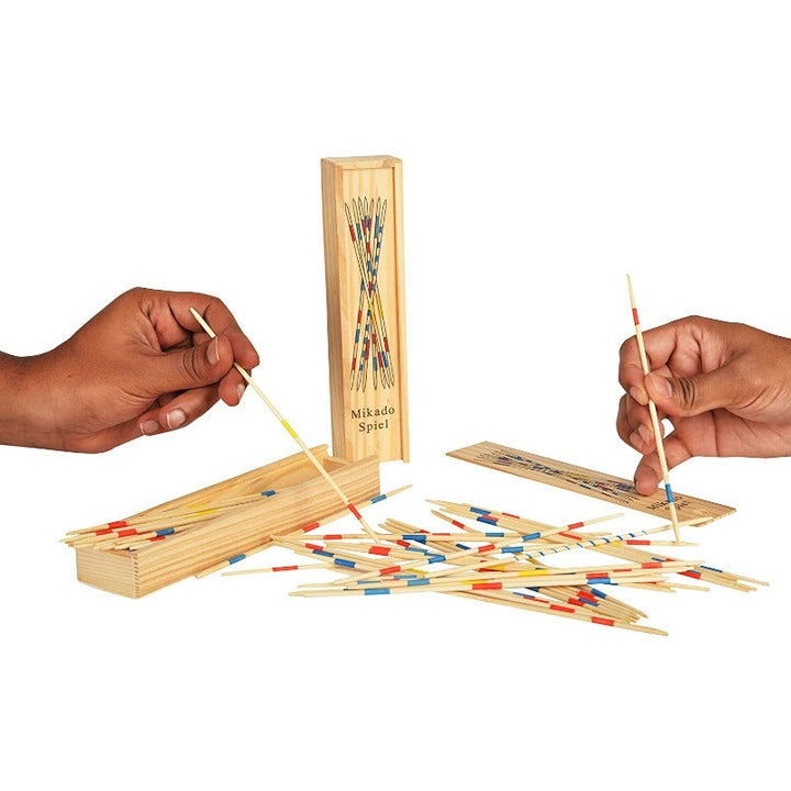 Mikado Wooden 31 Pick-Up Sticks Game for Adults and Kids (Pack of 1)