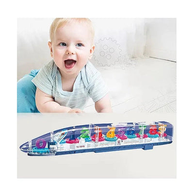 Transparent Concept Long Train Toy for Kids