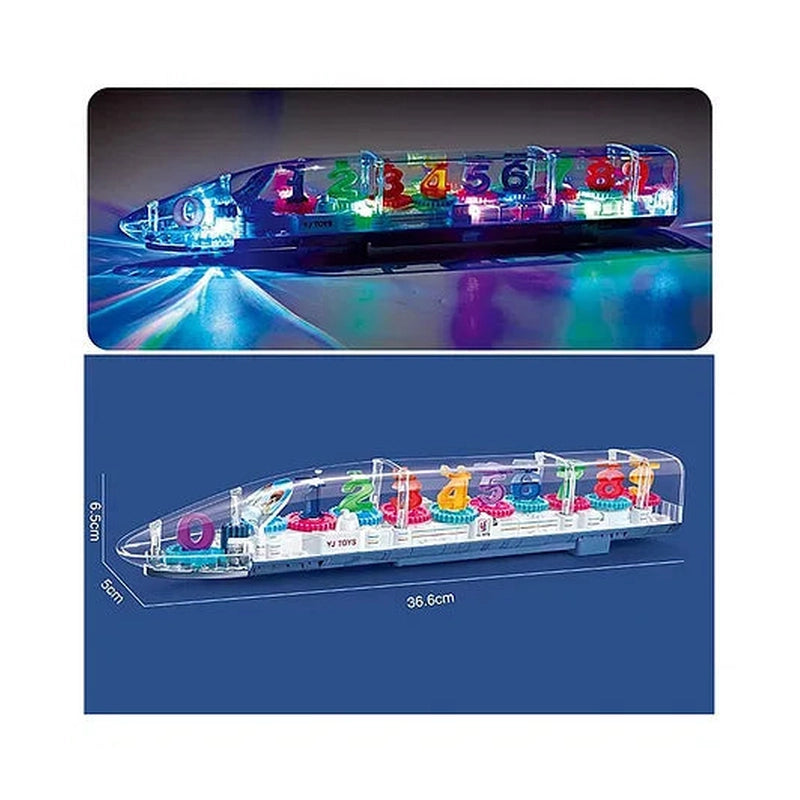 Transparent Concept Long Train Toy for Kids