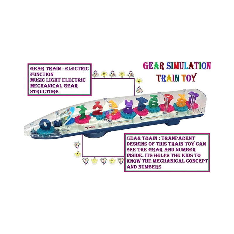 Transparent Concept Long Train Toy for Kids