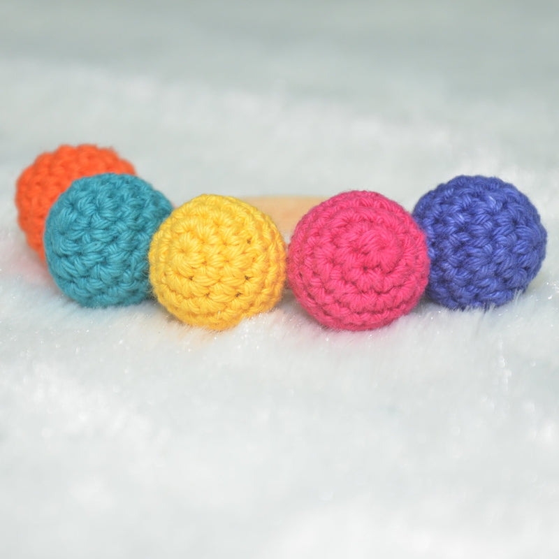 Multicolored Crochet Ring Rattle (3-12 Months)