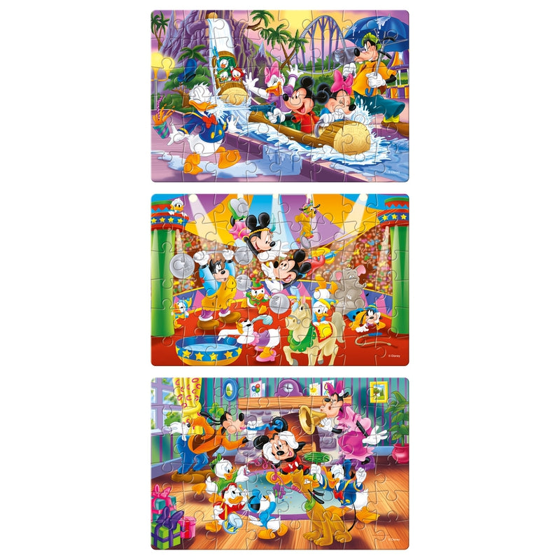 3 in 1 Mickey Mouse & Friends Jigsaw Puzzle - 48 Pieces Each (5-8 Years)