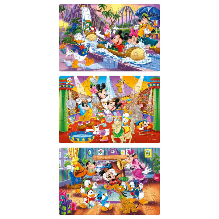 3 in 1 Mickey Mouse & Friends Jigsaw Puzzle - 48 Pieces Each (5-8 Years)