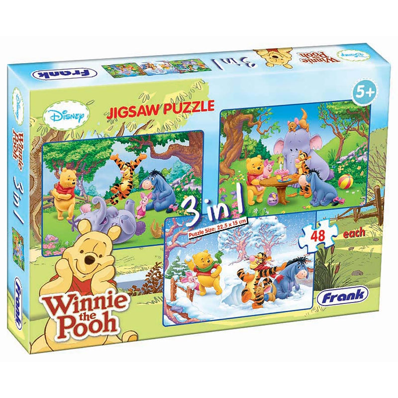 Winnie The Pooh - 3 in 1 Puzzle - 48 Pieces each