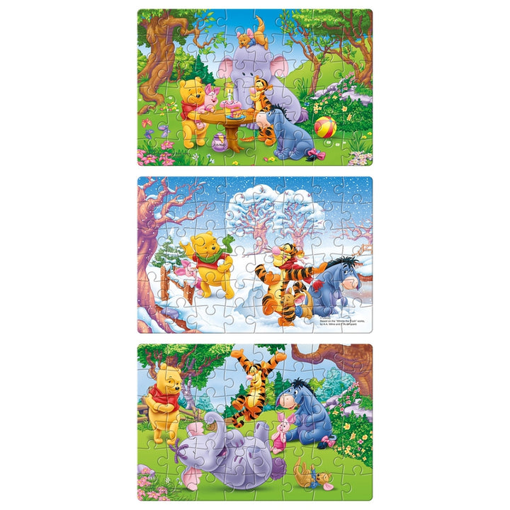 Winnie The Pooh - 3 in 1 Puzzle - 48 Pieces each