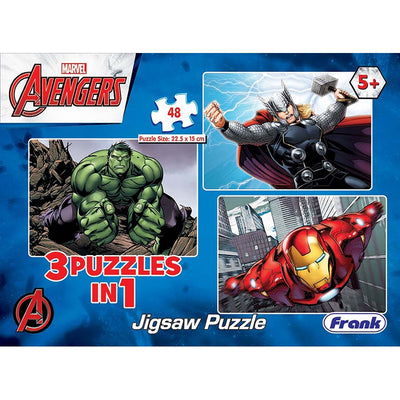 Avengers Assemble - 3 in 1 Puzzle - 48 Pieces each