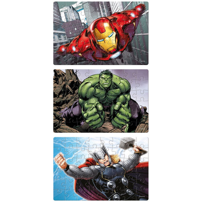 Avengers Assemble - 3 in 1 Puzzle - 48 Pieces each