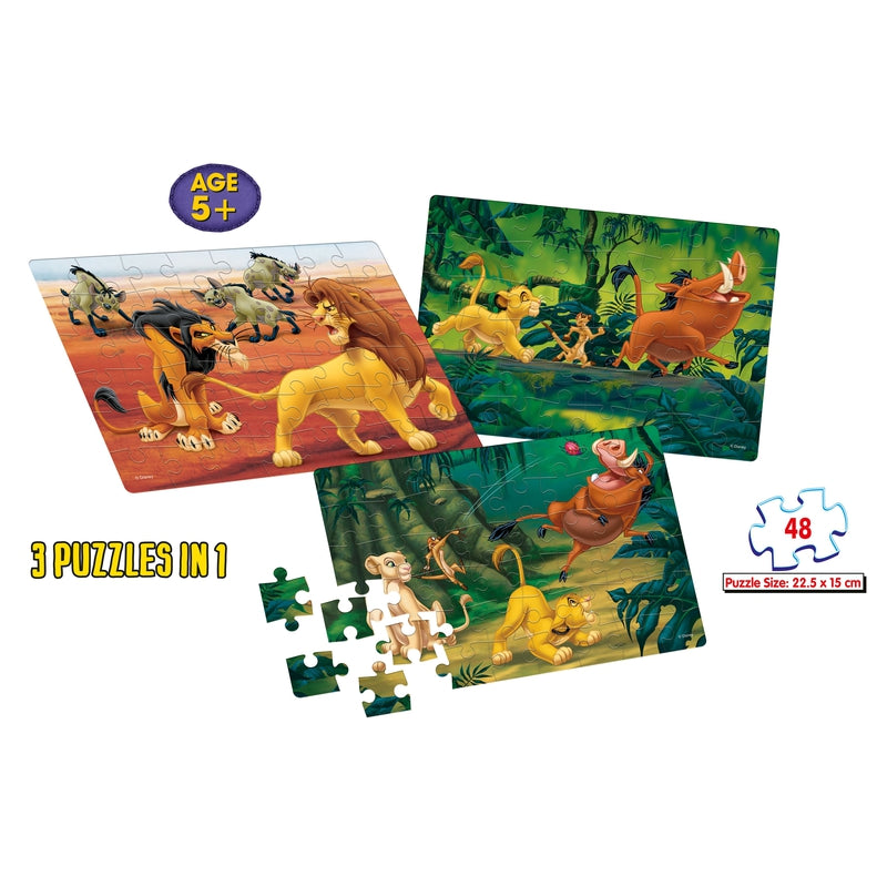 Puzzle 4in1 The Lion King of Disney, 1 - 39 pieces