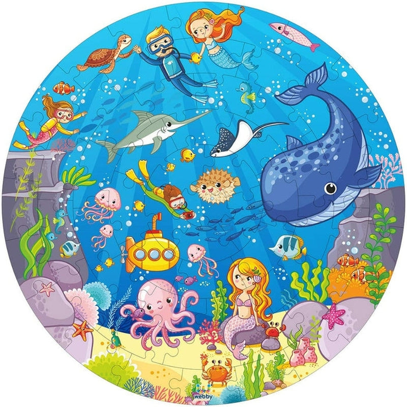 Wooden Ocean Jigsaw Puzzle, 60 Pieces, Multicolor