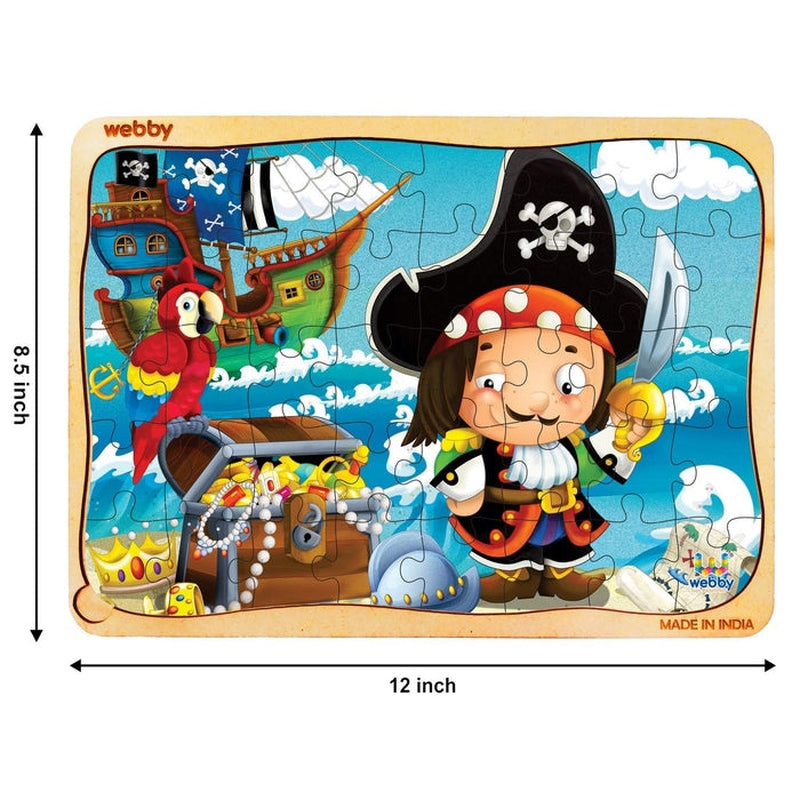 Pirate Wooden Jigsaw Puzzle (40 Pieces)