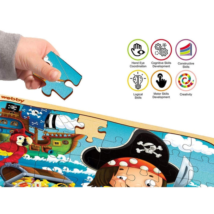 Pirate Wooden Jigsaw Puzzle (40 Pieces)