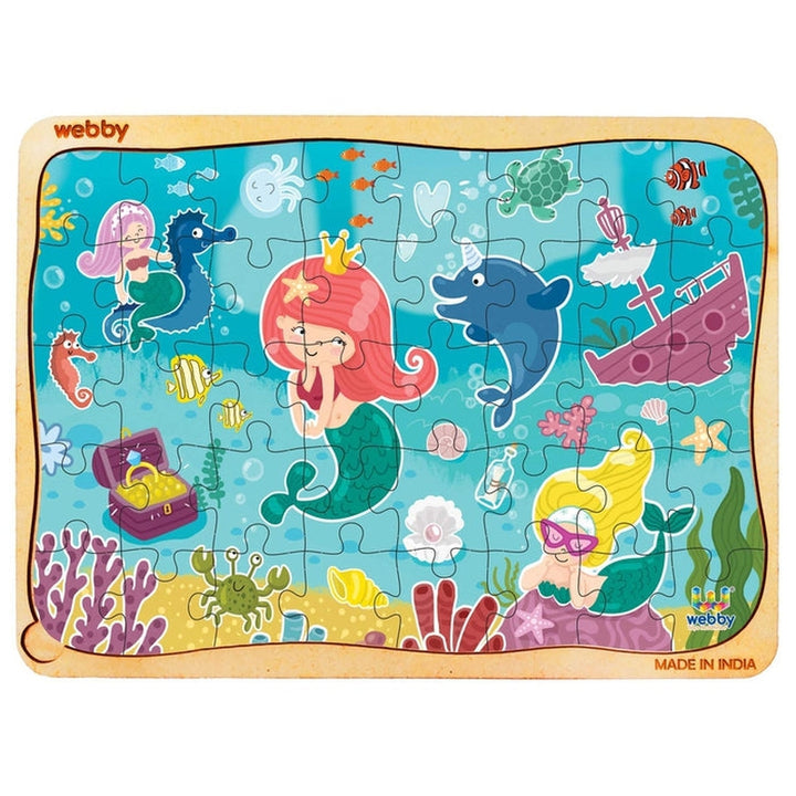 Cute Mermaid Wooden Jigsaw Puzzle (40 Pieces)