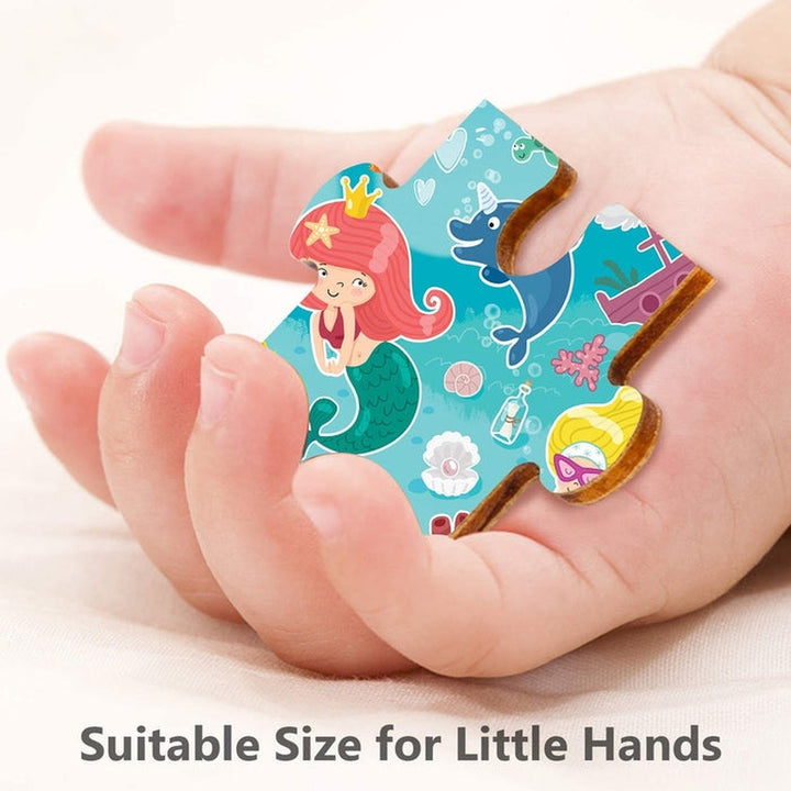 Cute Mermaid Wooden Jigsaw Puzzle (40 Pieces)