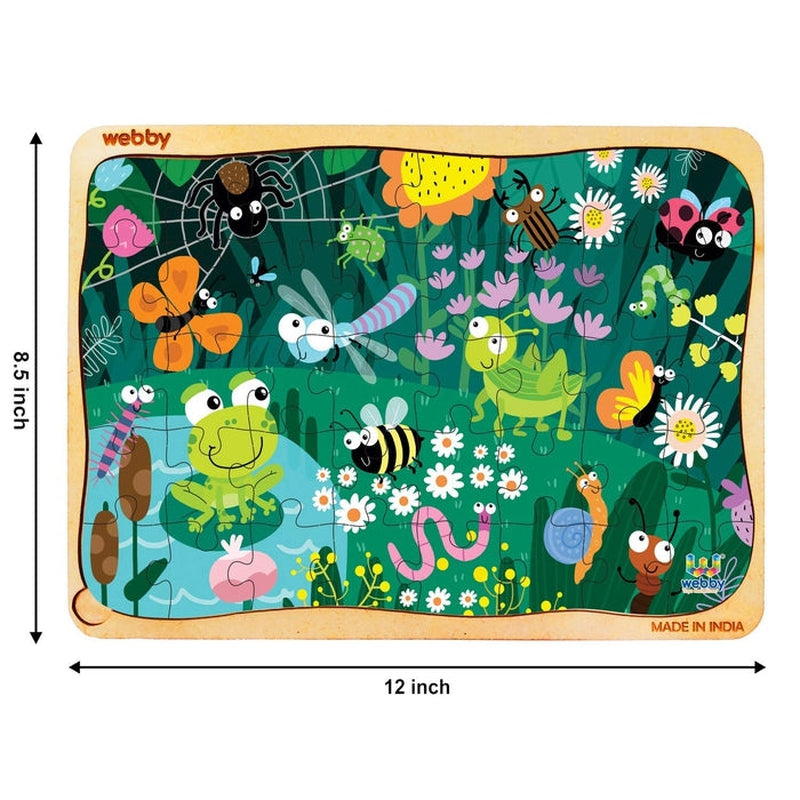 Amazing Bugs Wooden Jigsaw Puzzle (40 Pieces)