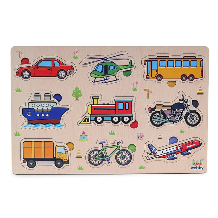 Public Transport Educational Wooden Puzzle for Kids