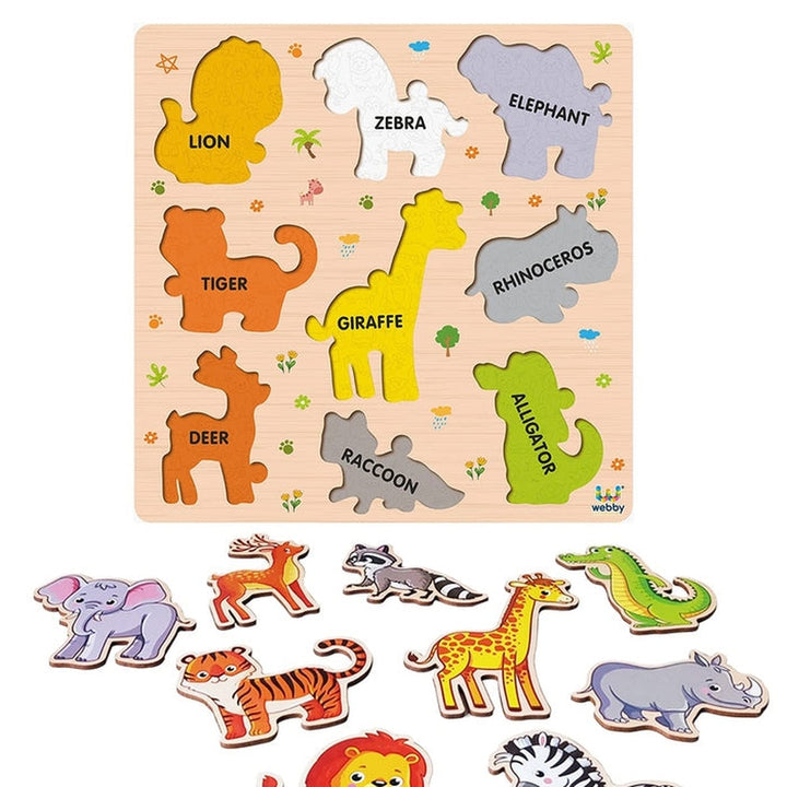 Animals Educational Pre School Wooden Puzzle