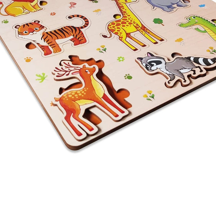 Animals Educational Pre School Wooden Puzzle