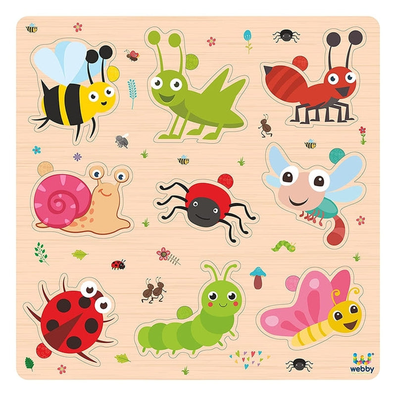 Insects Educational Pre School Wooden Puzzle